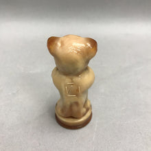 Load image into Gallery viewer, Boyd Glass Andy The Bear Figurine Amber Slag (3")

