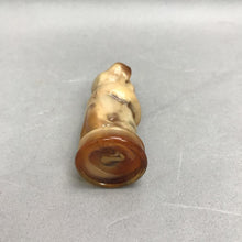 Load image into Gallery viewer, Boyd Glass Andy The Bear Figurine Amber Slag (3")
