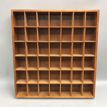 Load image into Gallery viewer, Vintage Wooden Shadow Box Display Shelf 42 Compartments (15x16x2)
