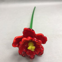 Load image into Gallery viewer, Vintage Hand-Blown Art Glass Long Stem Flower (19") 5 available

