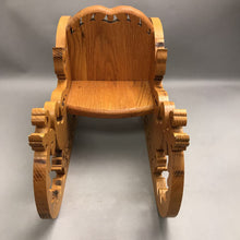 Load image into Gallery viewer, Handmade Wooden Sliegh Intricate Scroll Saw Detailing in Hardwood (11x9x17)
