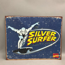 Load image into Gallery viewer, Retro Marvel Comics Silver Surfer Retro Distressed Metal Tin Sign (16" x 12.5”)
