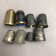 Load image into Gallery viewer, Vintage Group of 8 Thimbles
