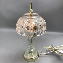 Load image into Gallery viewer, Vintage Lead Crystal Boudoir Accent Table Lamp (12")
