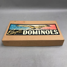 Load image into Gallery viewer, Vintage Double Twelve Eagle Wood Dominoes (11X7)
