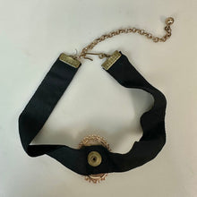 Load image into Gallery viewer, Vintage Victorian Revival Cameo Velvet Choker Necklace (15")
