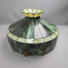 Load image into Gallery viewer, Green Slag Glass Tiffany-Style Lamp Shade (As-Is) (~16x20x20)
