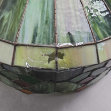 Load image into Gallery viewer, Green Slag Glass Tiffany-Style Lamp Shade (As-Is) (~16x20x20)

