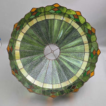 Load image into Gallery viewer, Green Slag Glass Tiffany-Style Lamp Shade (As-Is) (~16x20x20)

