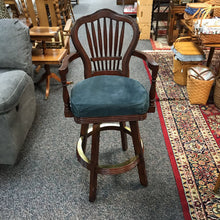 Load image into Gallery viewer, Modern Dark Wood Bar Stool/Swivel (46x22x20) 3 Avail
