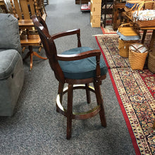 Load image into Gallery viewer, Modern Dark Wood Bar Stool/Swivel (46x22x20) 3 Avail
