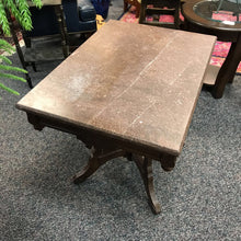 Load image into Gallery viewer, Antique Walnut Lamp Table w/Marble Top (27x34x24)

