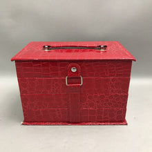 Load image into Gallery viewer, Red 3-Tiered Makeup Storage Kit (6x9x5.5)
