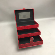 Load image into Gallery viewer, Red 3-Tiered Makeup Storage Kit (6x9x5.5)
