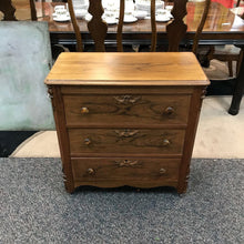 Load image into Gallery viewer, Antique Walnut Dresser 3 Drawer (32x30x16)
