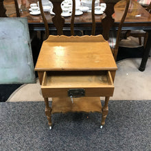 Load image into Gallery viewer, Antique Oak Stand Single Drawer AS IS (33x34x17)
