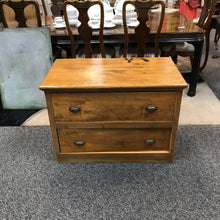 Load image into Gallery viewer, Antique Pine Pantry Cabinet 2 Drawer (27x38x21)
