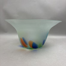 Load image into Gallery viewer, Frosted Multicolor Art Glass Bowl (6x12x12)
