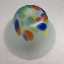 Load image into Gallery viewer, Frosted Multicolor Art Glass Bowl (6x12x12)
