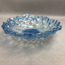 Load image into Gallery viewer, Studio Nova Leaf Lyric Blue Glass Centerpiece Bowl (~2.5x10.5)
