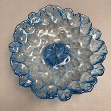 Load image into Gallery viewer, Studio Nova Leaf Lyric Blue Glass Centerpiece Bowl (~2.5x10.5)

