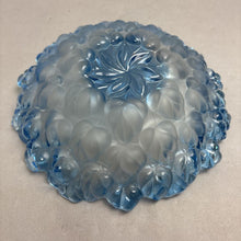Load image into Gallery viewer, Studio Nova Leaf Lyric Blue Glass Centerpiece Bowl (~2.5x10.5)
