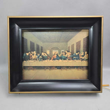 Load image into Gallery viewer, Framed &amp; Lighted Last Supper Print (15x18)
