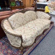 Load image into Gallery viewer, Victorian Carved Beige Sofa (31x79x28)
