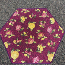 Load image into Gallery viewer, Handmade Purlpe &amp; Green Quilt Centerpiece (37x42)
