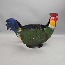 Load image into Gallery viewer, Painted Tin Chicken Basket (9x15x8)
