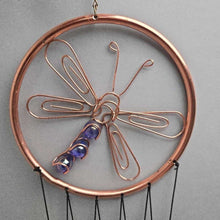 Load image into Gallery viewer, Dragonfly Wind Chimes (19")
