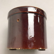 Load image into Gallery viewer, Vintage Brown Glazed Stoneware Crock (5")
