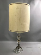 Load image into Gallery viewer, Vintage MCM Regency Art Deco Faceted Glass Boudoir Lamp (32")(2 Available)

