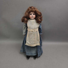 Load image into Gallery viewer, Antique German Schoenau &amp; Hoffmeister "Rosebud" Mold 2500 Bisque Shoulder-Head Doll; Kid Leather Body, Glass Eyes (15") (As-Is)
