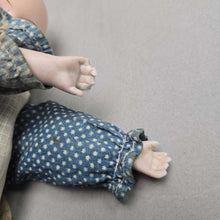 Load image into Gallery viewer, Antique German Schoenau &amp; Hoffmeister "Rosebud" Mold 2500 Bisque Shoulder-Head Doll; Kid Leather Body, Glass Eyes (15") (As-Is)
