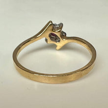 Load image into Gallery viewer, 14K Gold Ruby Diamond Ring sz 6 (1.7g)

