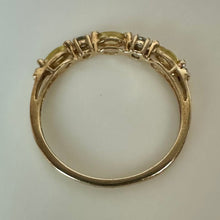 Load image into Gallery viewer, 10K Gold Multicolor Topaz Stacking Ring sz 6.75 (1.0g)
