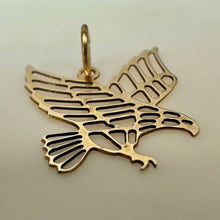 Load image into Gallery viewer, 14K Gold 0.75" Eagle Charm (0.2g)
