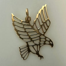 Load image into Gallery viewer, 14K Gold 0.75" Eagle Charm (0.2g)
