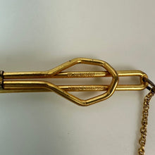 Load image into Gallery viewer, Vintage 10K Gold Chain &amp; Signet Gold Filled Tie Clip (5.0g)
