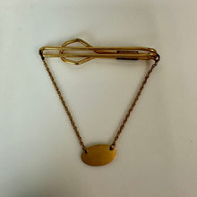 Load image into Gallery viewer, Vintage 10K Gold Chain &amp; Signet Gold Filled Tie Clip (5.0g)
