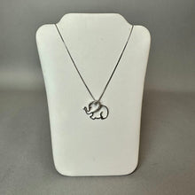 Load image into Gallery viewer, Kay Jewelers Sterling Diamond Accent Elephant Heart Outline Necklace (18")
