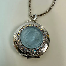 Load image into Gallery viewer, Kirk's Folly Love Never Dies Moonglow Dream Angel Locket Necklace NIB (30")
