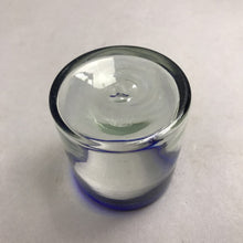 Load image into Gallery viewer, Mexican Hand Blown Cobalt Blue Rim Rocks Glass (3")(4 Available)
