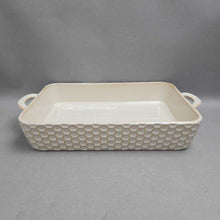 Load image into Gallery viewer, World Market Honeycomb-Pattern Casserole/Baking Dish (2x14x8)

