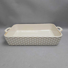 Load image into Gallery viewer, World Market Honeycomb-Pattern Casserole/Baking Dish (2x14x8)
