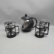 Load image into Gallery viewer, Glass Tea Infuser w/ 4 Mugs (6.5")
