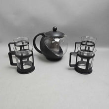Load image into Gallery viewer, Glass Tea Infuser w/ 4 Mugs (6.5")
