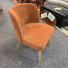 Load image into Gallery viewer, World Market Rust Upholstered Chair (31x23x24)
