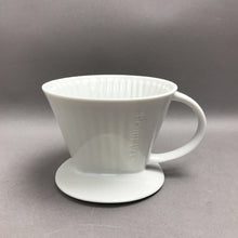 Load image into Gallery viewer, Starbucks White Ceramic #4 Pour-Over Coffee Brewer (4")
